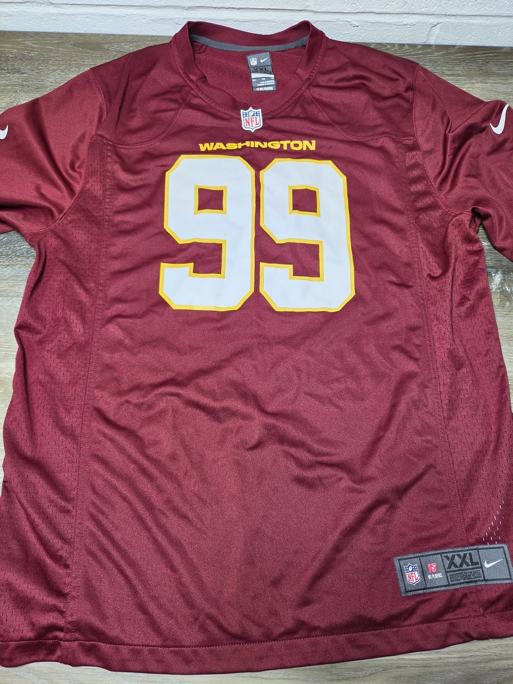 Nike Washington Football Team Chase Young #99 On Field Jersey Men's XXL
